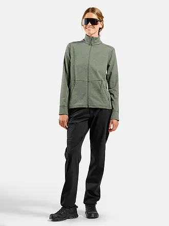 ODLO | Damen Laufshirt Zip Grid Fleece | 